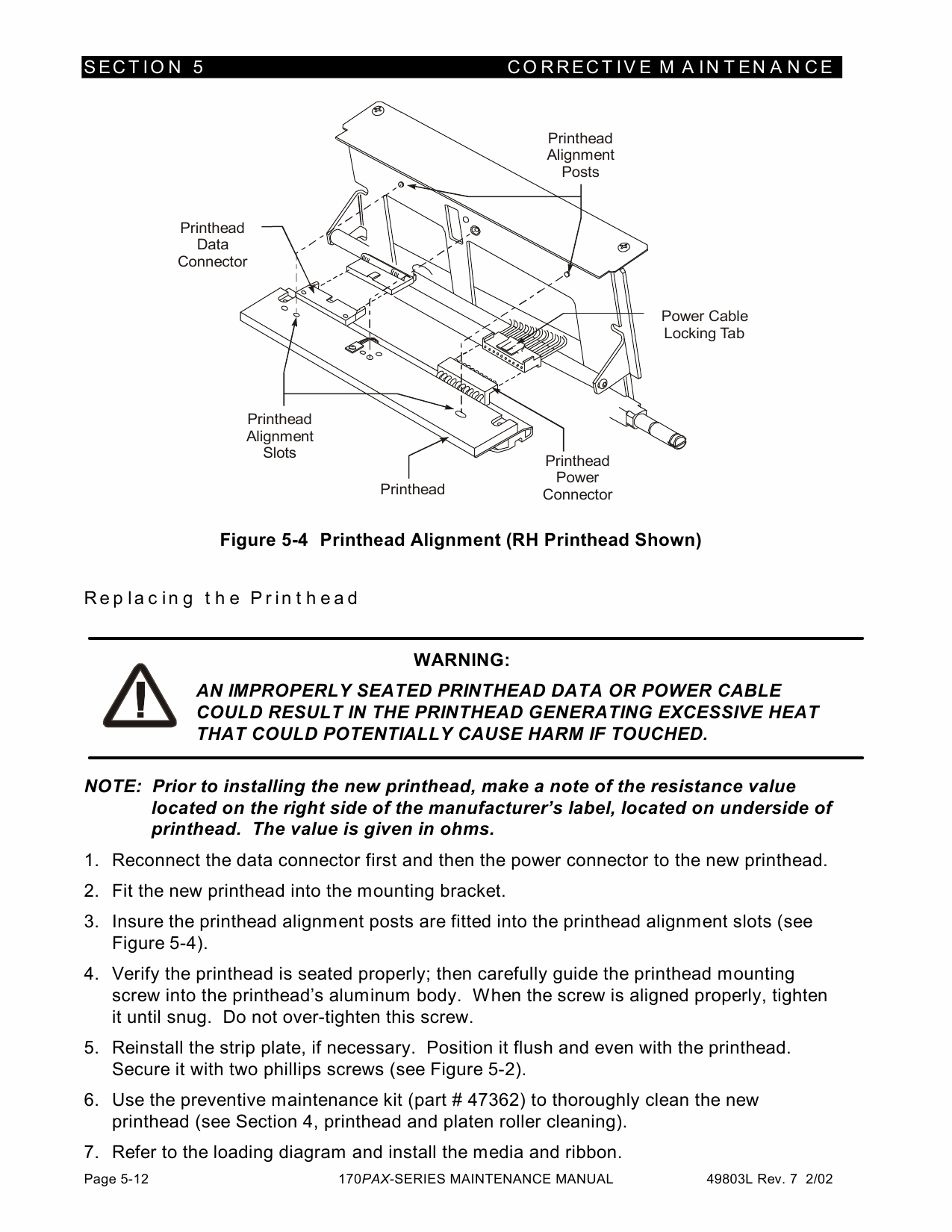 Zebra Label 170PAX Maintenance Service Manual-4